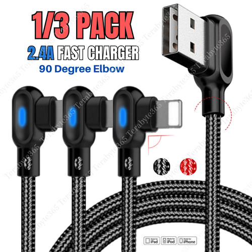 6ft 3ft right angle usb - 90°,