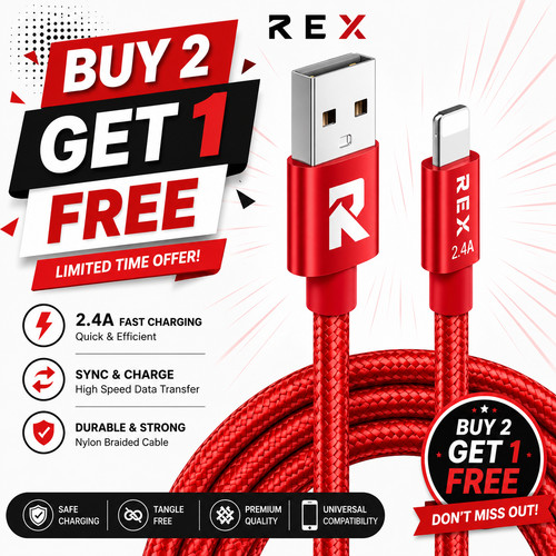 Heavy duty braided long usb - duty,